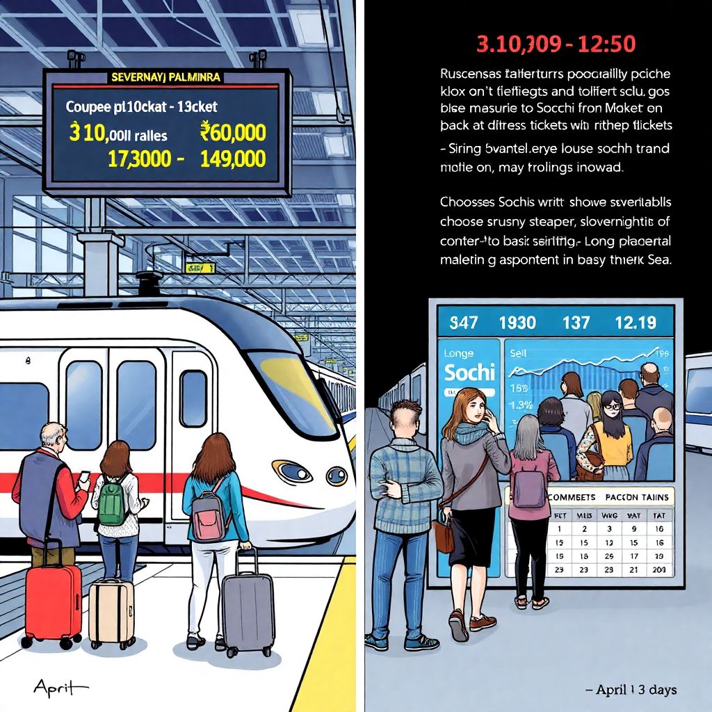 ЖД билеты в Сочи на майские праздники: почему цены так выросли
