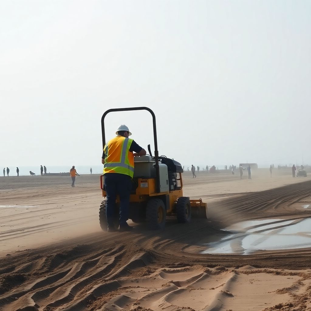 Замена загрязнённого песка на пляжах Анапы и сроки открытия сезона 2024
