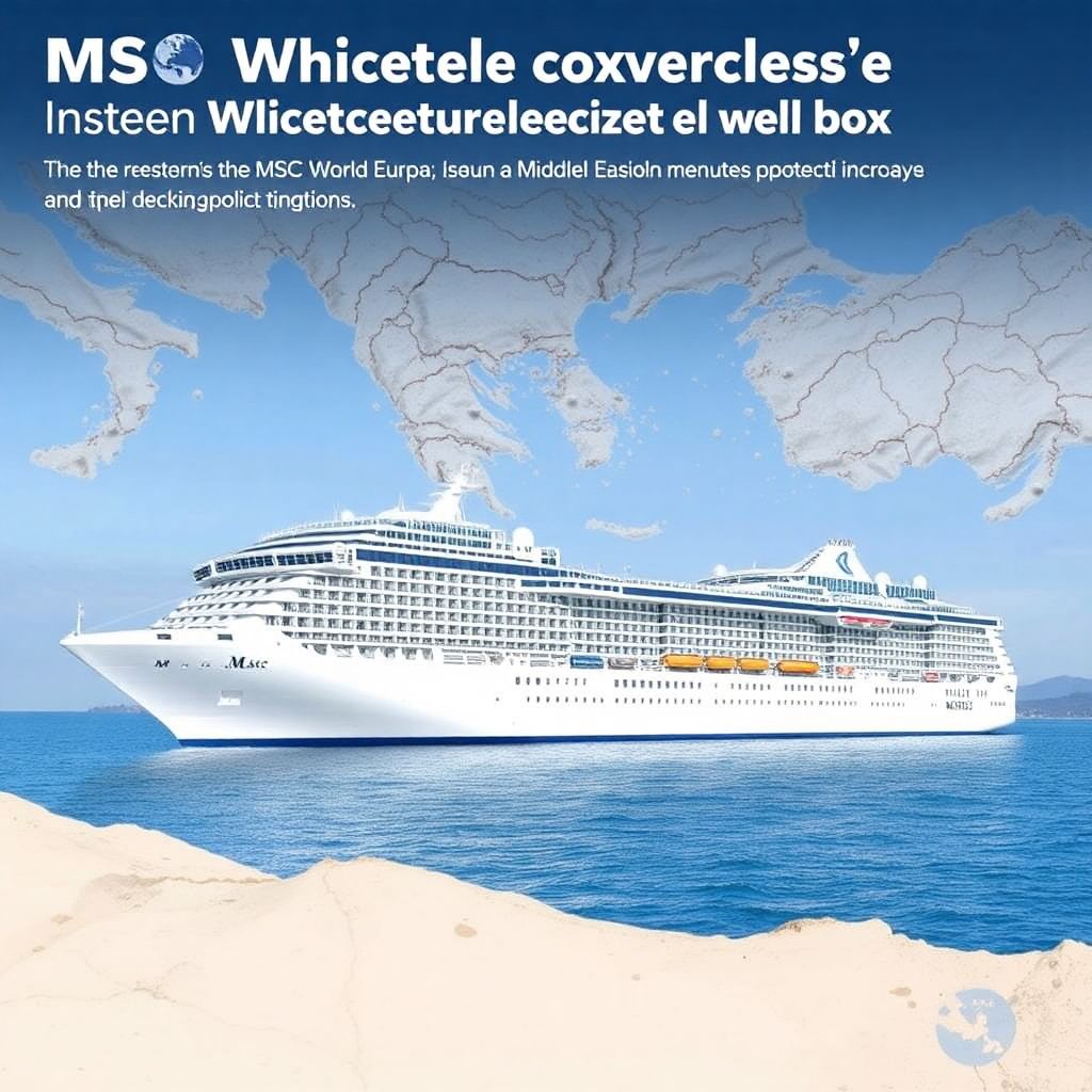 Msc cruises отказалась от зимних круизов по Ближнему Востоку в сезоне 2027/2028